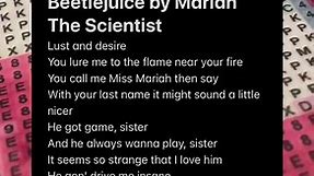 Reply to @zarumauchiha Beetlejuice by Mariah The Scientist! (sound was too short, sorry that it cut off) #fyp #foryoupage #beetlejuice #foryou #viral
