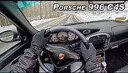 2004 Porsche 911 Carrera 4S Cabriolet - Top Down Flat 6 Winter Drive (POV Binaural Audio)