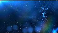 Blue moving background video | Sparkling particles on blue motion background | Royalty Free Footages