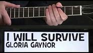 I Will Survive Guitar Tabs Gloria Gaynor Guitar Lesson & Chords Tutorial also by Cake