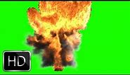 huge explosion in green screen free stock footage