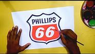 How to draw the Phillips 66 logo