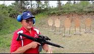 AR-15 5 shots in 1 second with fastest shooter ever, Jerry Miculek (Shoot Fast!)