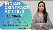 CONTRACT | FORMATION OF A VALID CONTRACT | ESSENTIALS OF A VALID CONTRACT (Contract Act 1872)