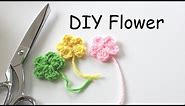 How to Crochet a Simple Flower | Easy Crochet Flower Appliqué | Small Crochet Flowers | Quick Craft￼