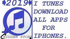 ITUNES (2019) APPLICATION FOR IPHONE APPLE DOWNLOAD & ITUNES STORE APPS DOWNLOAD.