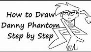 How to Draw Danny Phantom Step by Step - by Laor Arts