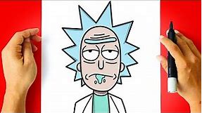 How to DRAW RICK - Rick and Morty