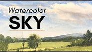 Easy Watercolor Sky tutorial - Step-by-Step