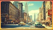 New York Streets From Between the 1940s and 1960s