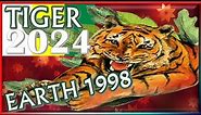 ✪ Tiger Horoscope 2024 | Earth Tiger 1998 | January 28, 1998 to February 15, 1999
