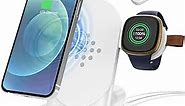 Yoshimitsu 3 in 1 Journey Charger for Fitbit sense2/sense/versa 3/Versa 4, Wireless Charger for iphone14/Samsung Galaxy S23, AirPods Pro, Galaxy Buds Pro, Other Wireless Charging Phones or Earbuds