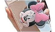 for Galaxy S23 Case,Puppy Mickey Minnie Mouse Cute Cartoon Card Bag Oblique Straddle Rope Soft TPU Women Girls Kids Protective Phone Case for Samsung Galaxy S23,Minnie Mouse