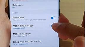 How to Enable / Disable Mobile Data Only Apps on Galaxy S20 / Ultra / Plus