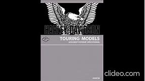 Harley-Davidson 2020 Touring Models Service manual