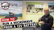 How To Run A MICROWAVE From A 12v Leisure Battery In A VW Campervan Off Grid
