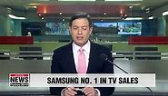 Samsung Electronics took 29% of global TV market share by sales in 2018