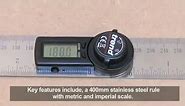 Trend 7 Inch Digital Angle Finder Ruler for Precise Internal and External Angle Measurements, DAR/200
