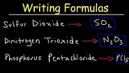 Writing Chemical Formulas For Covalent Molecular Compounds