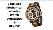 Unboxing and Review: BOBO BIRD Mens Wooden Mechanical Watch