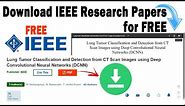 how to download IEEE research papers for free without being a IEEE member