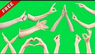 TOP 20 HAND SIGNS green screen