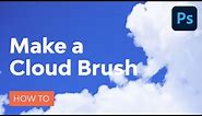 How to Make a Cloud Brush in Photoshop | Photoshop Tutorial