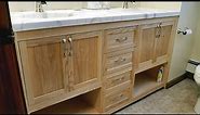 Building a Double Sink Bathroom Vanity, Shaker Soft Close Doors and Soft Close Drawers. Master Bath!