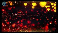 bright red gold white sparkling floating particles glitter background | Copyright Free