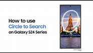 Galaxy S24 Series: How to use Circle to Search | Samsung