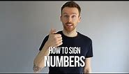 How to Sign Numbers 1 to 1 BILLION in British Sign Language (BSL)