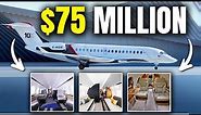 Inside the Luxurious $75M Dassault Falcon 10X Private Jet!