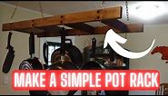 How to make a Hanging Pot and Pan Rack
