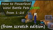How to Powerlevel Your First WoW Pet Battle Team (from scratch)