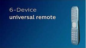SRP6221B/27: Philips 6-Device Remote Control - Overview