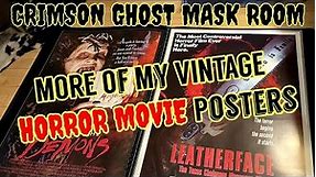 Crimson Ghost Mask Room. LOOKING THROUGH MY HORROR MOVIE POSTER COLLECTION 2 Vintage One Sheets