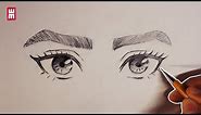 How to Draw Eyes for Beginners | Anime Manga Drawing Tutorial