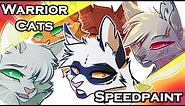 Needletail, Alderheart, Sparkpelt, Twigbranch, Violetshine [Warrior Cats]~ Quick Speedpaint