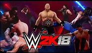 WWE 2K18 Brock Lesnar Roman Reigns Aj Styles John Cena & More Gameplay | WWE 2K18 GAMEPLAY ||