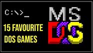 15 Favourite MS-DOS Games | UNFORGETTABLE MS-DOS Games!!!