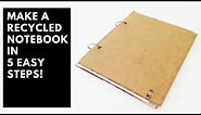 How to make a recycled notebook in 5 easy steps!