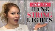 HOW TO HANG CURTAIN LIGHTS ON WALL