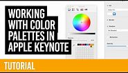 Saving and working with color palettes in Apple Keynote [TUTORIAL]