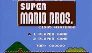 Super Mario Bros. (NES) Title Screen & Demo
