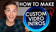How to Make Intros for YouTube Videos — Video Bumpers and Logo Stings Tutorial