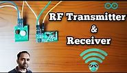 How to Set Up RF Transmitter Receiver Module | Arduino Projects