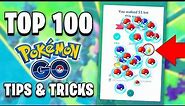 TOP 100 Pokémon GO Tips and Tricks!