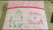 How To Sew A Pocket "Book" pillow with lined pocket - 16"x16" form (instructions below)