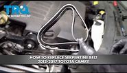 How to Replace Serpentine Belt 2012-2017 Toyota Camry