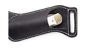 Gentlestache Leather Knife Sheaths for Belt, Knife Holster, Pocket Knife Sheath, EDC Leather Sheath for Folding Knife Carrier